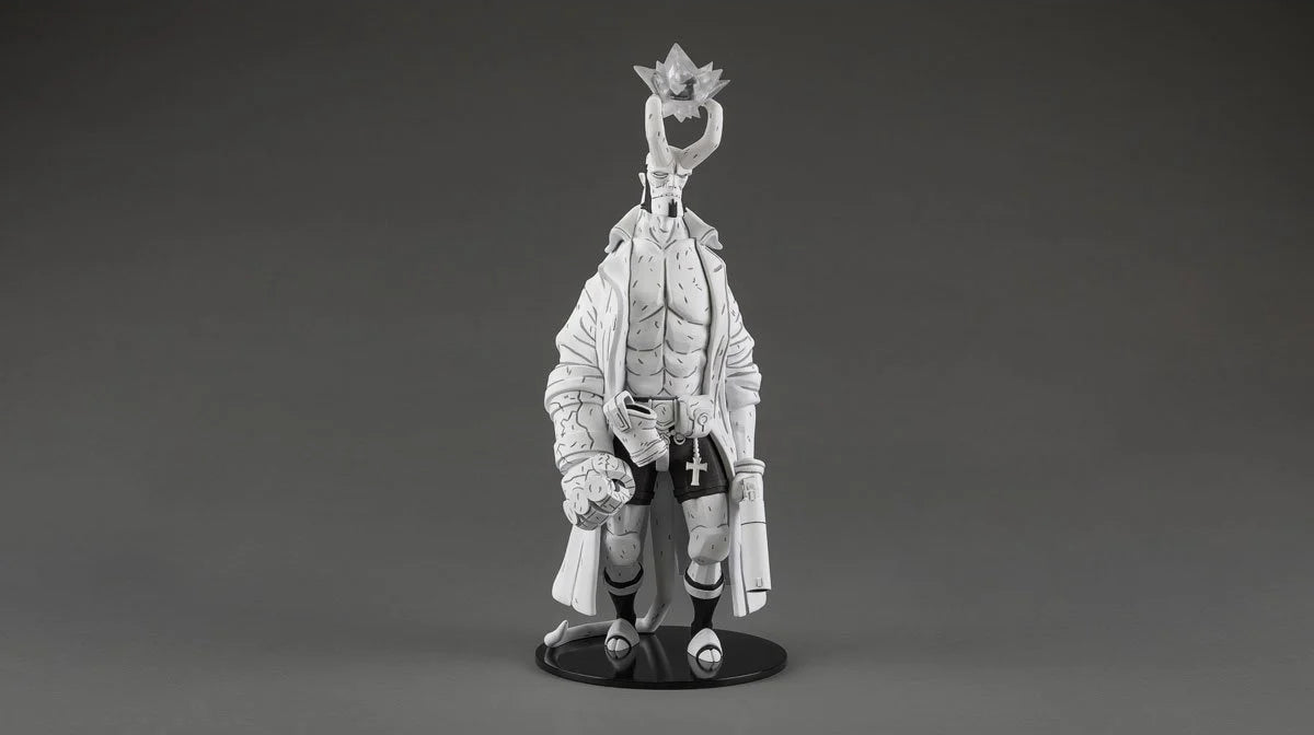 Hellboy 30th Anniversary 12 1/2-Inch Black and White Variant Vinyl Figure - Previews Exclusive