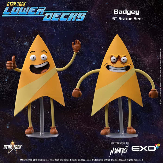 Star Trek: Lower Decks Badgey 7-Inch Statue 2-Pack