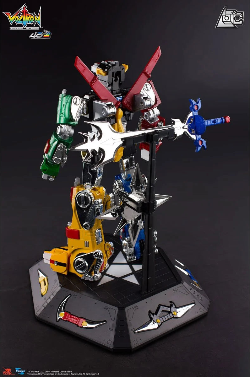 Voltron 40th Anniversary Gift Set with Light-Up Sound Base