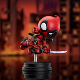 Marvel Animated Style Deadpool Jumping Statue