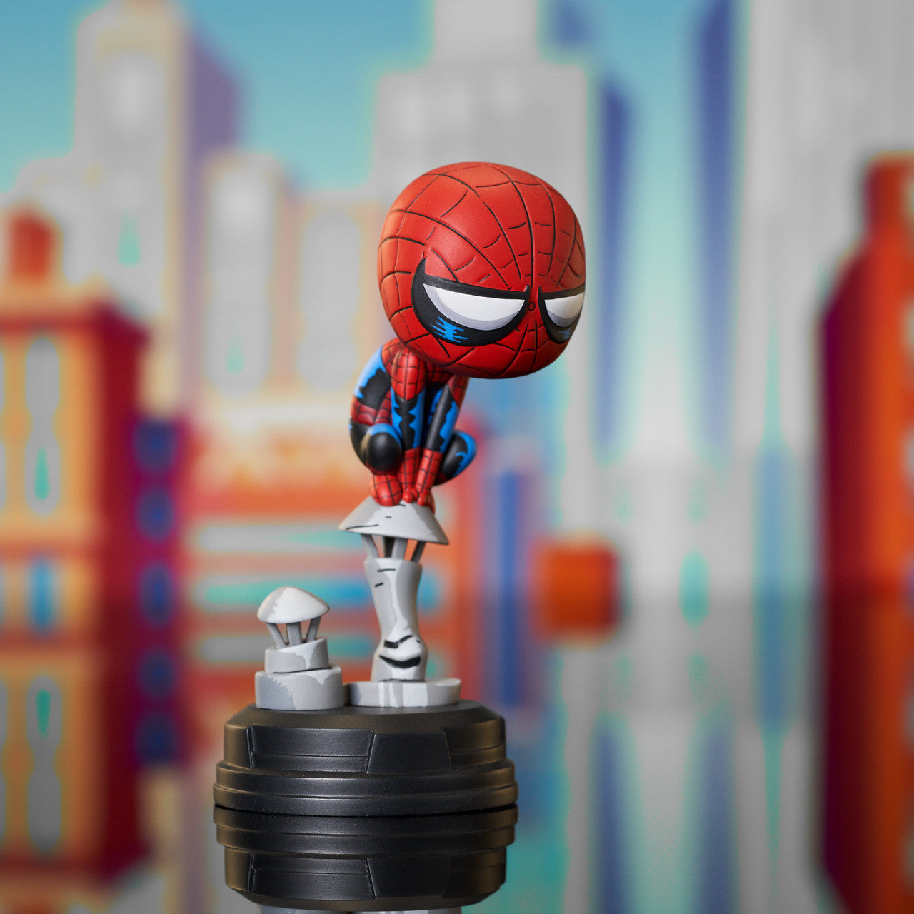 Marvel Animated Style Spider-Man Chimney Statue