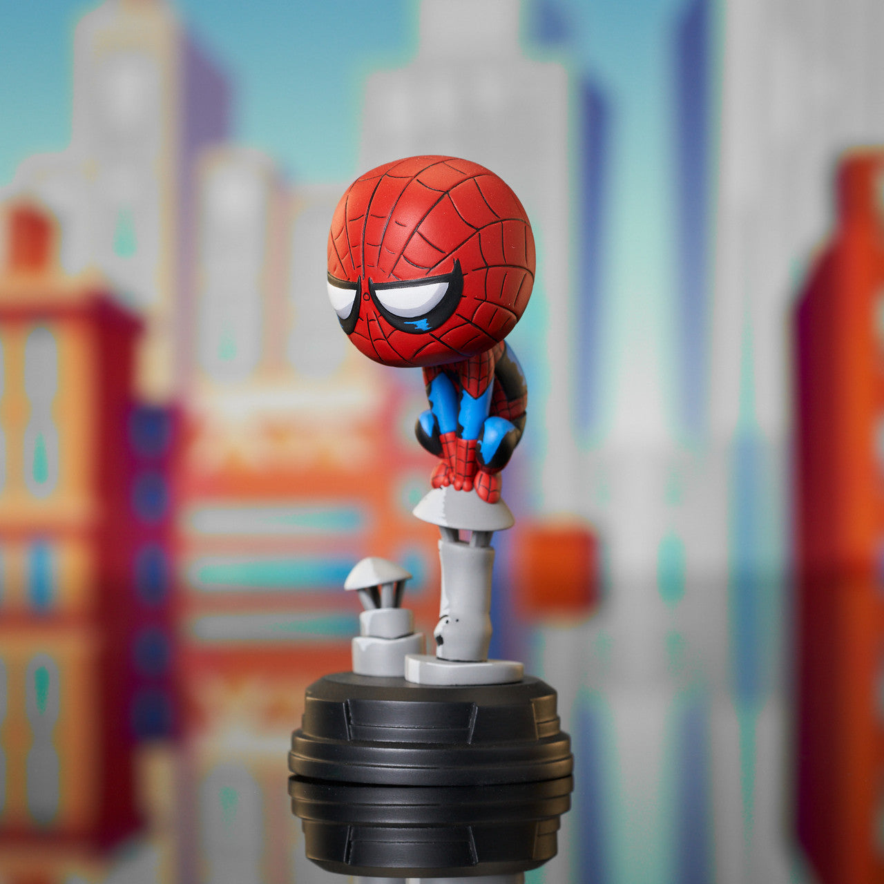 Marvel Animated Style Spider-Man Chimney Statue
