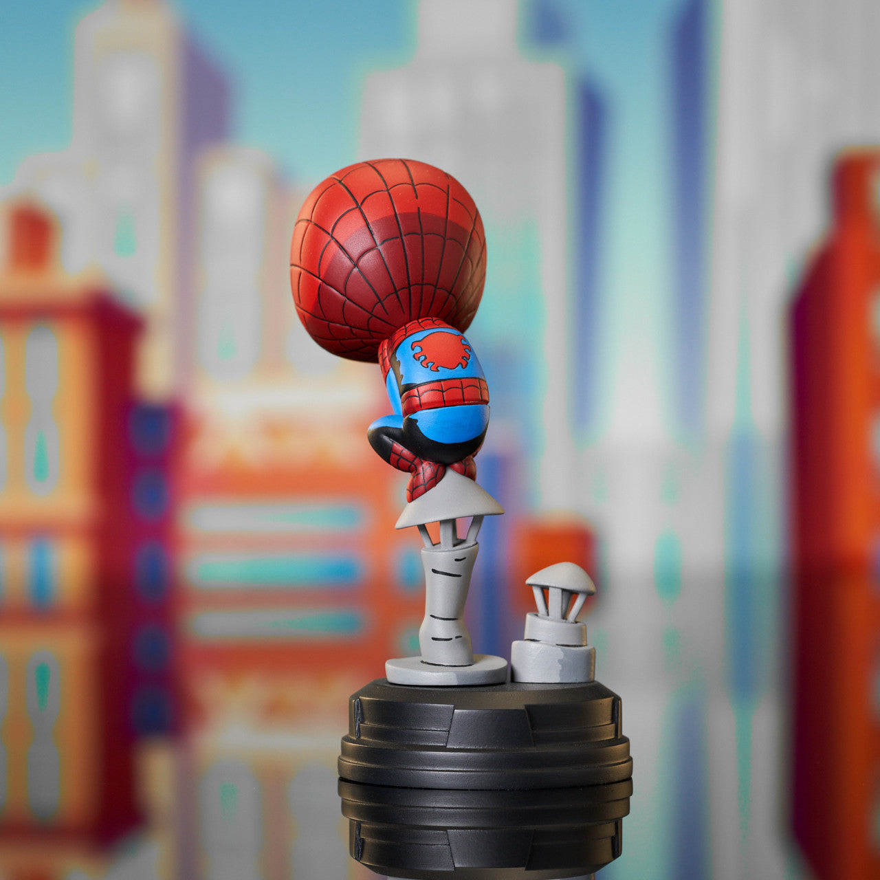 Marvel Animated Style Spider-Man Chimney Statue