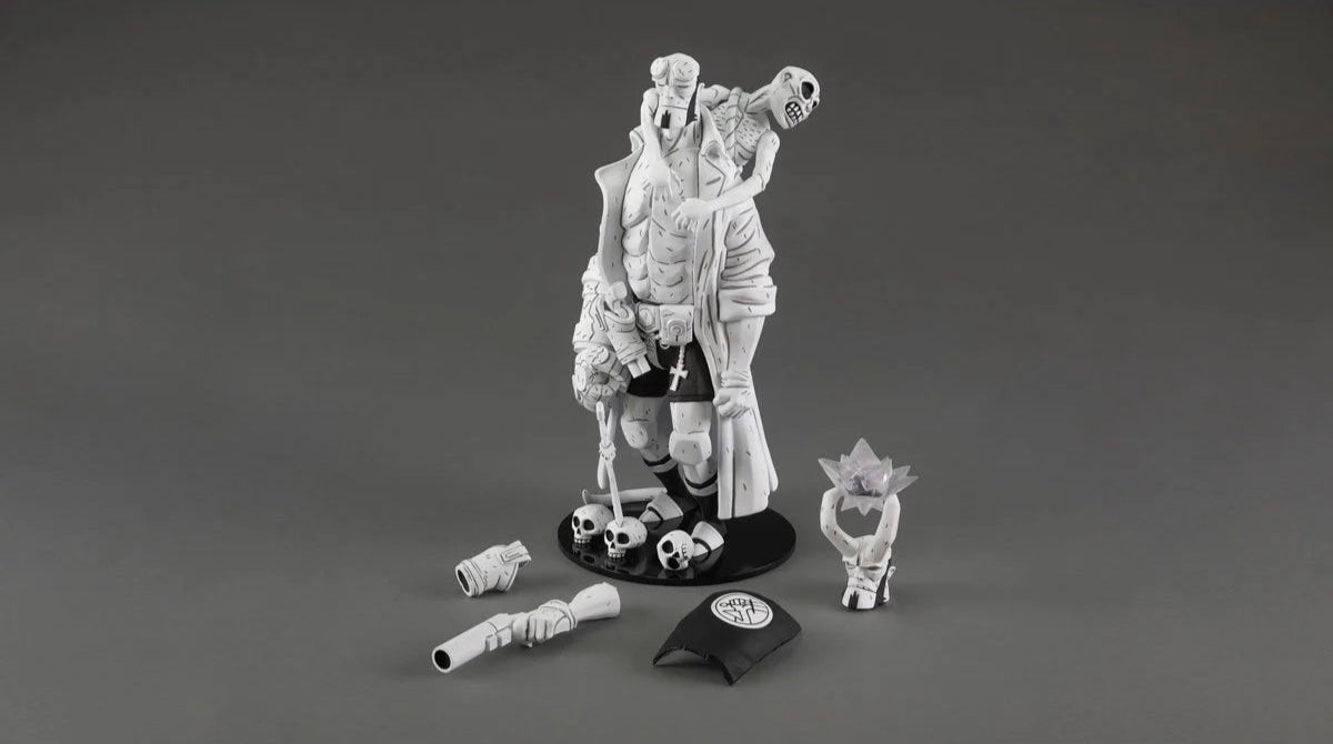 Hellboy 30th Anniversary 12 1/2-Inch Black and White Variant Vinyl Figure - Previews Exclusive