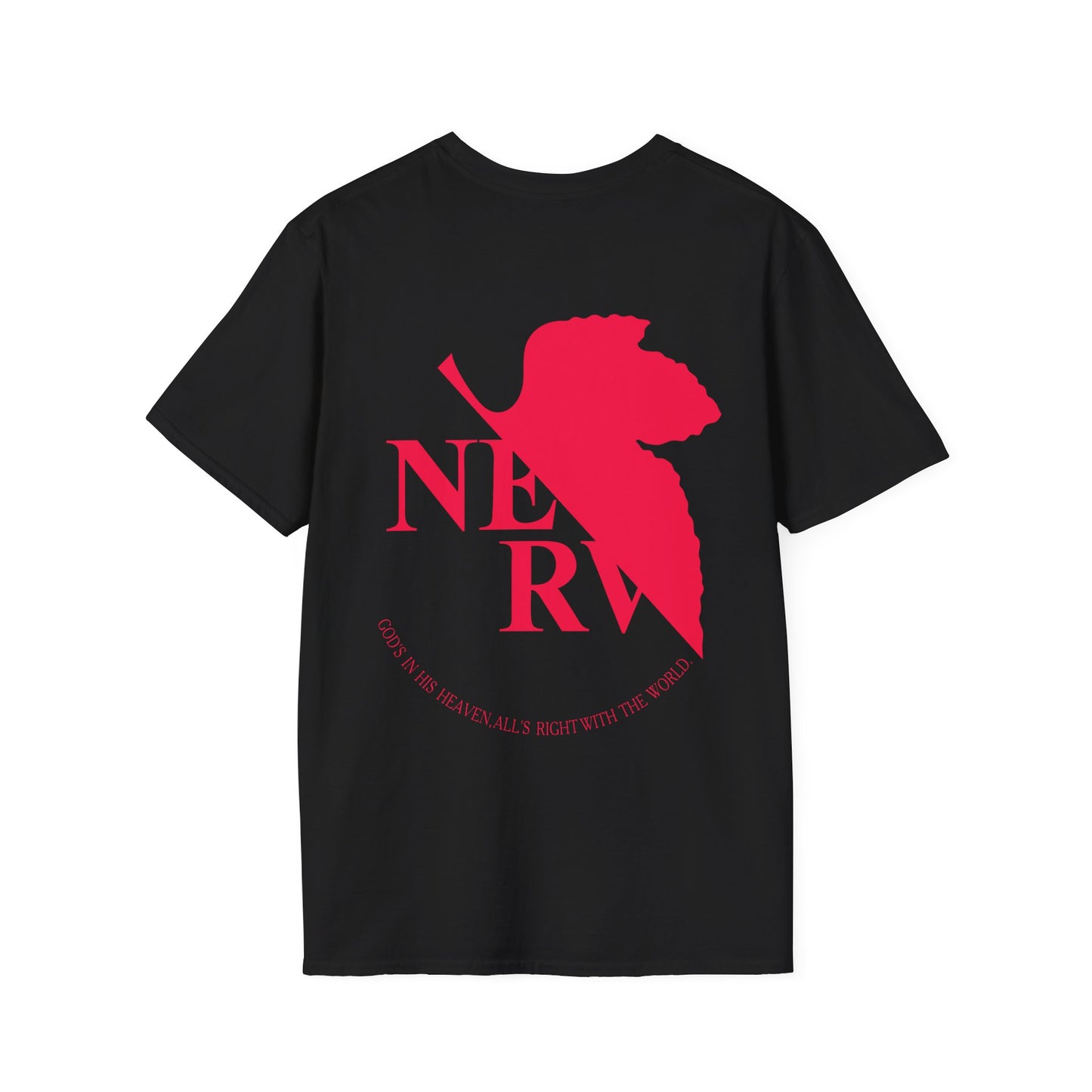 Evangelion Anime NERV T-Shirt Unisex Softstyle T-Shirt