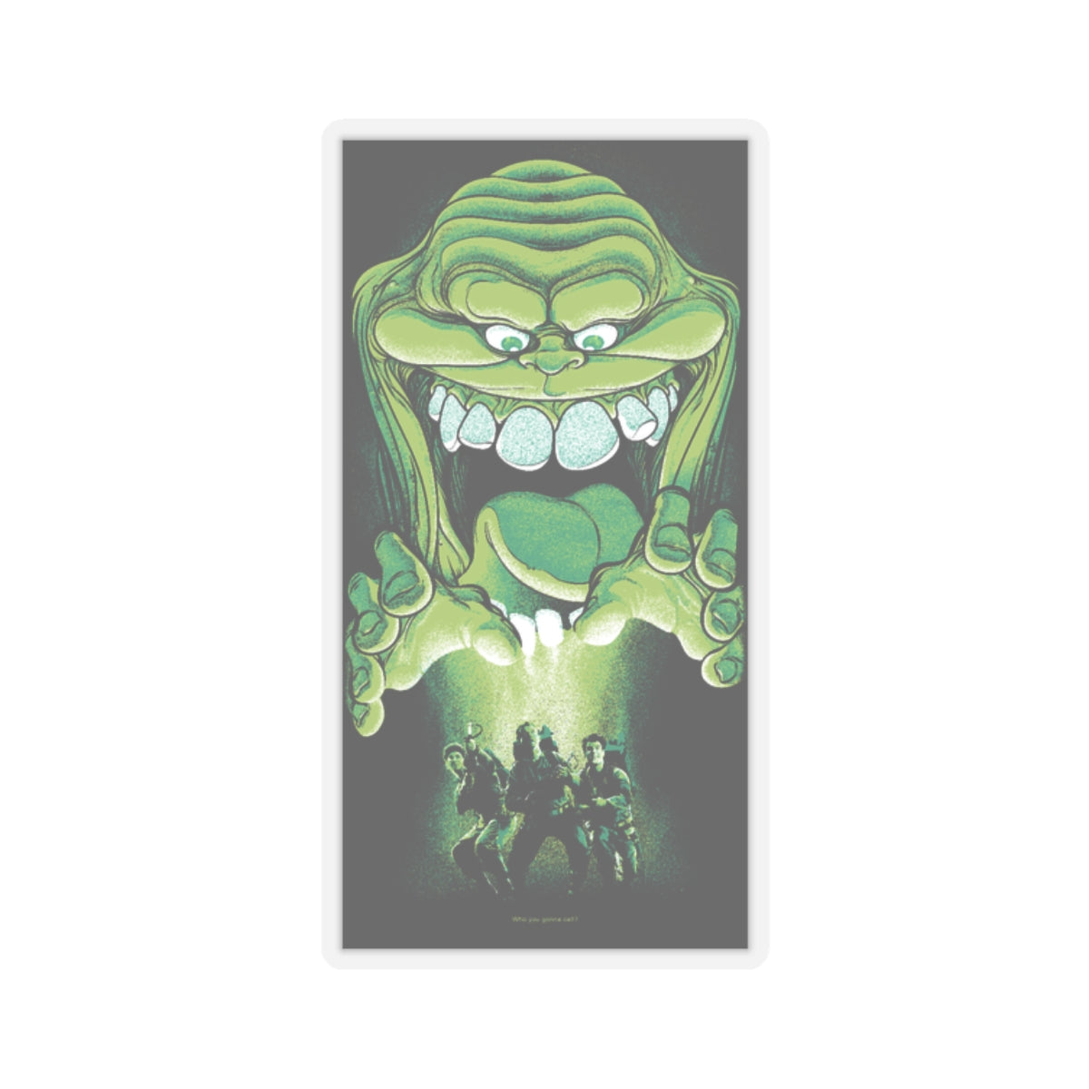 Who you gonna call? Slimer Kiss-Cut Stickers