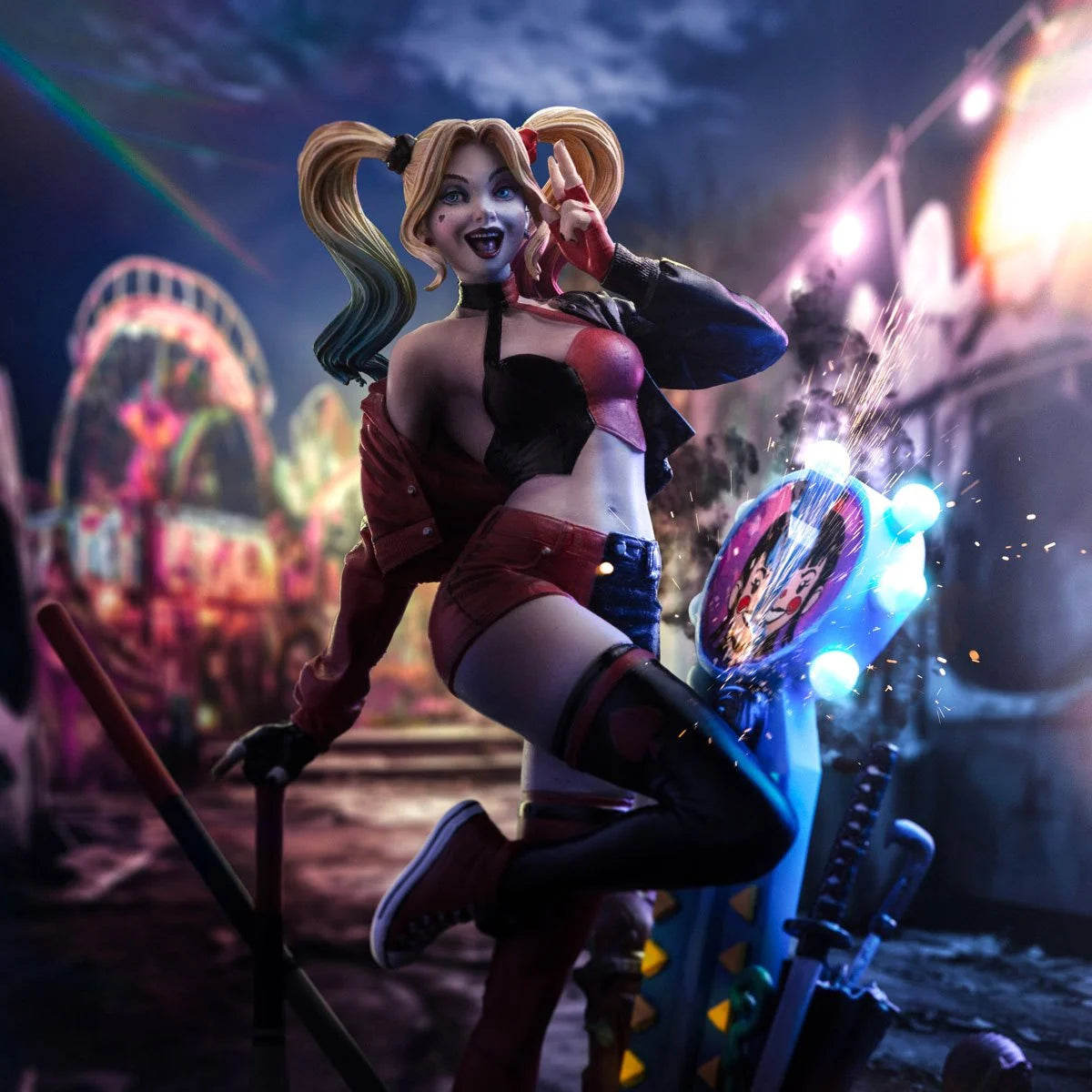 Harley Quinn Gotham City Sirens Deluxe Limited Edition 1:10 Art Scale Statue