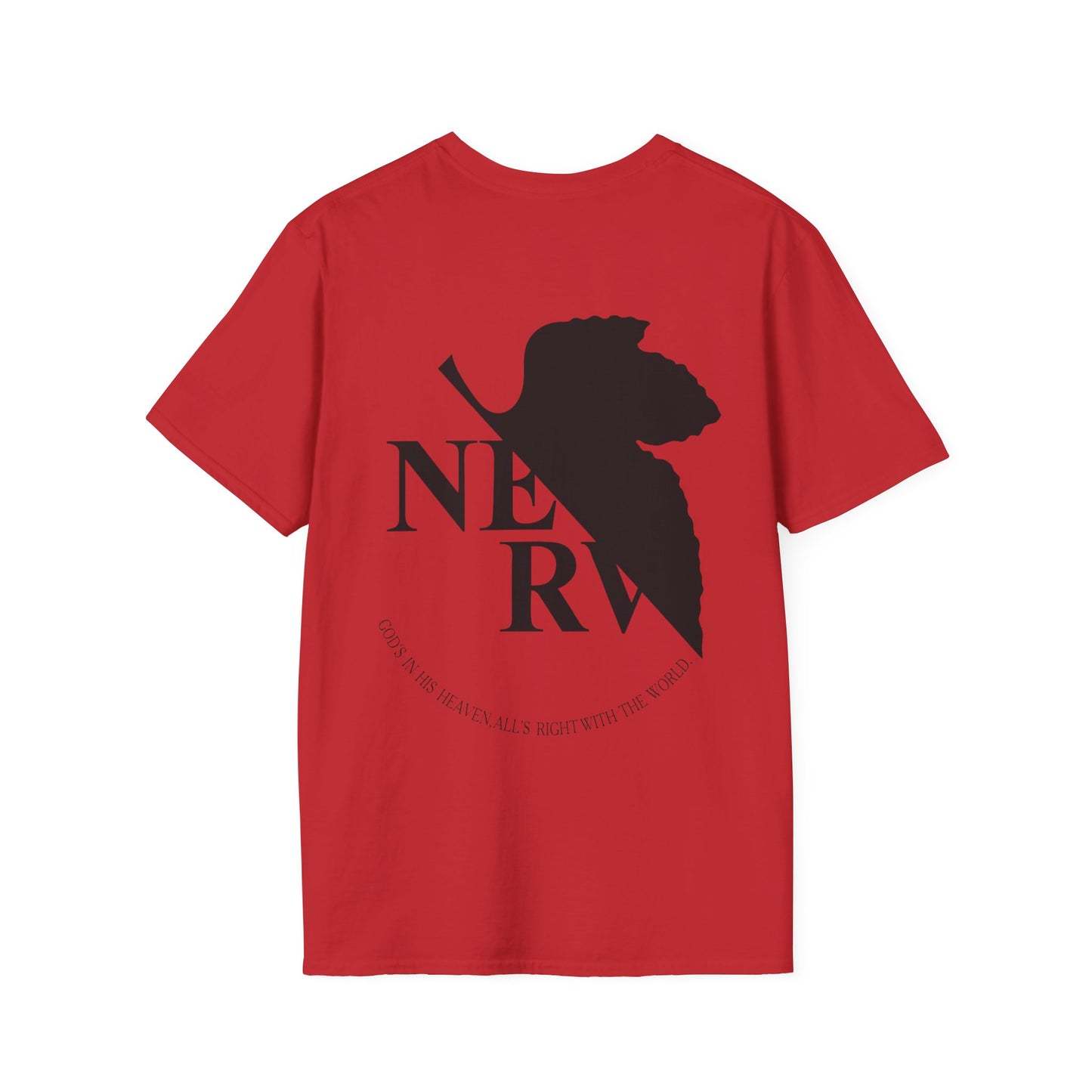 Evangelion Anime NERV T-Shirt Unisex Softstyle T-Shirt