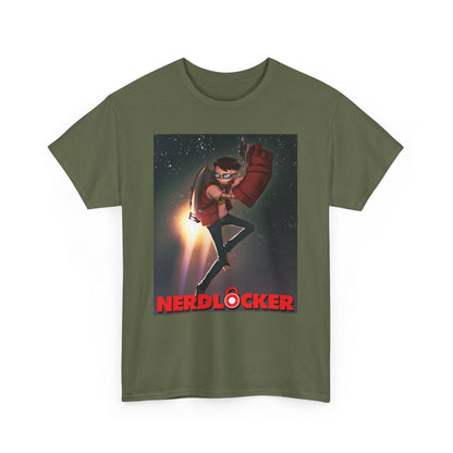 Nerdlocker  Skull JetPack Unisex Heavy Cotton Tee