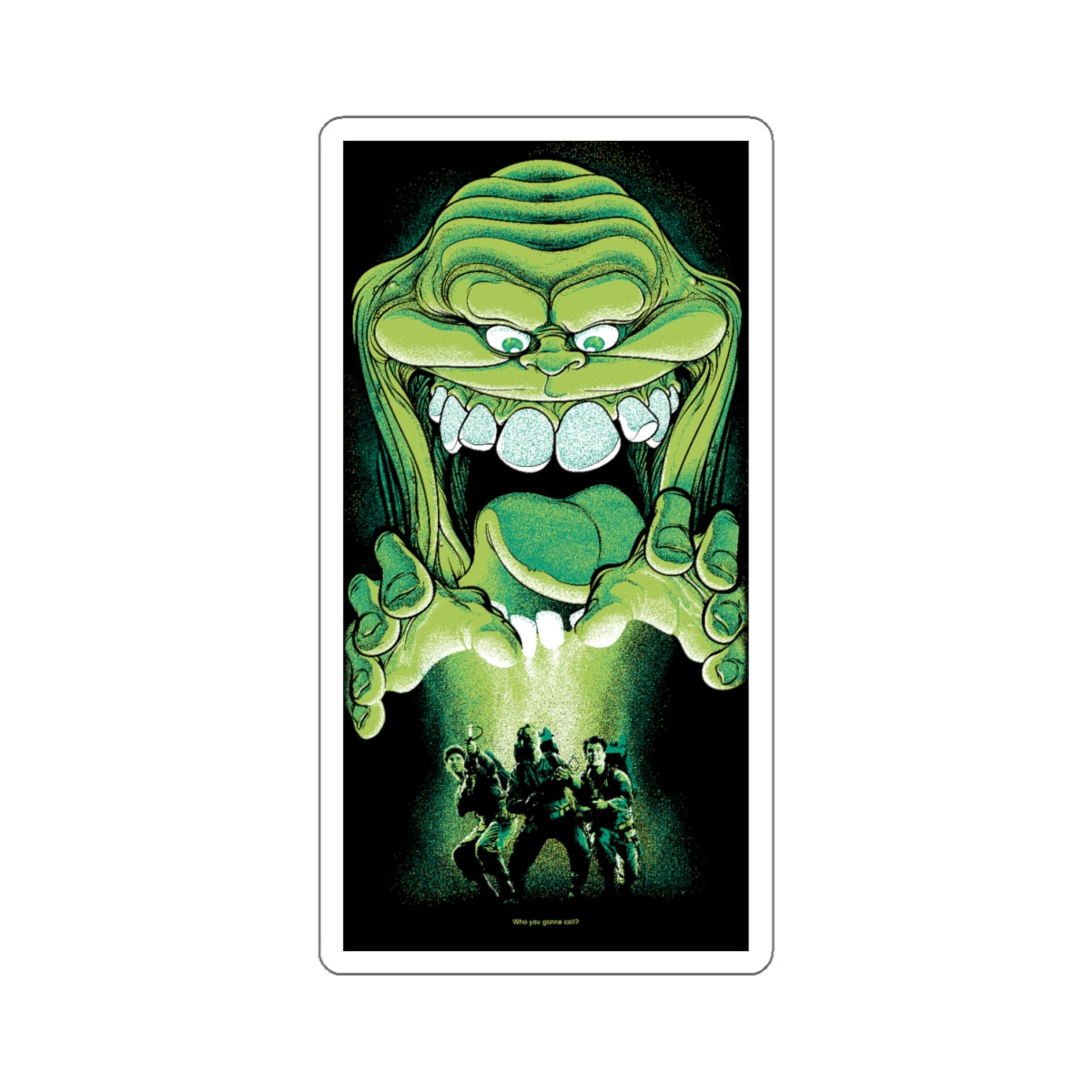 Who you gonna call? Slimer Kiss-Cut Stickers