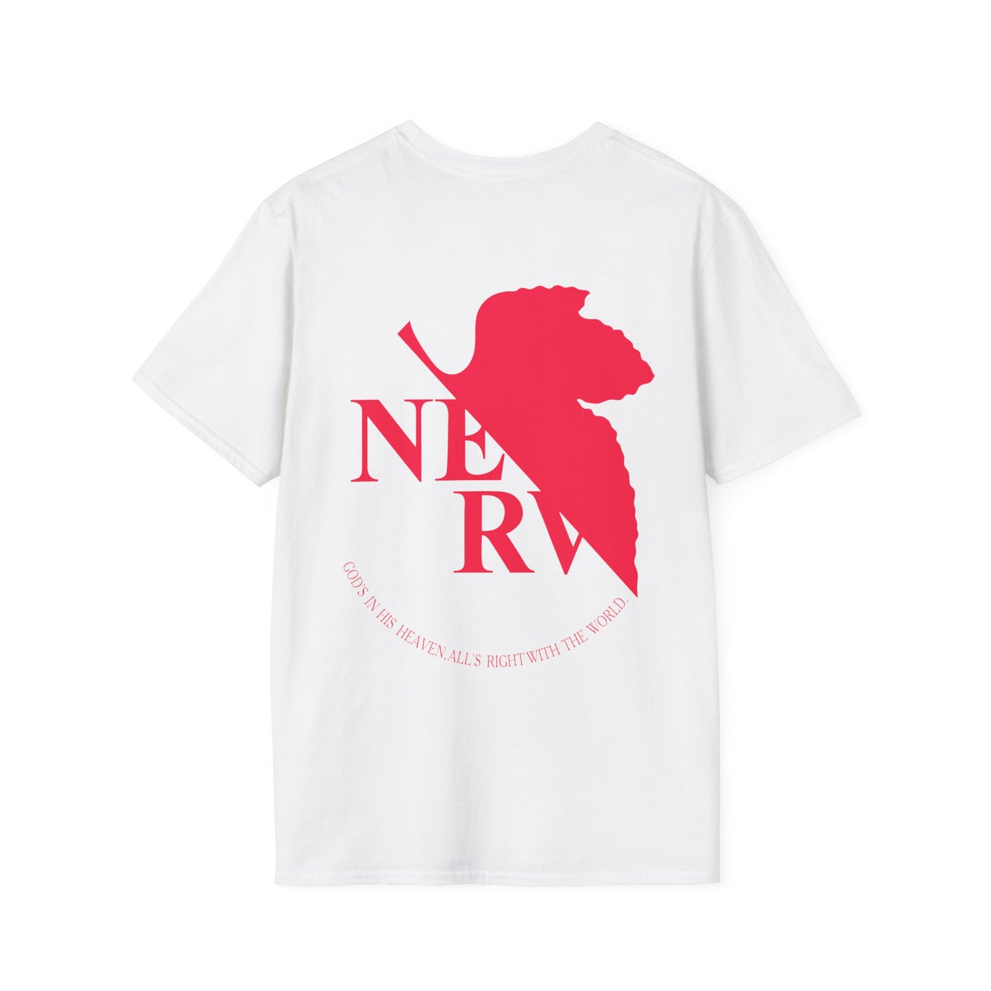 Evangelion Anime NERV T-Shirt Unisex Softstyle T-Shirt