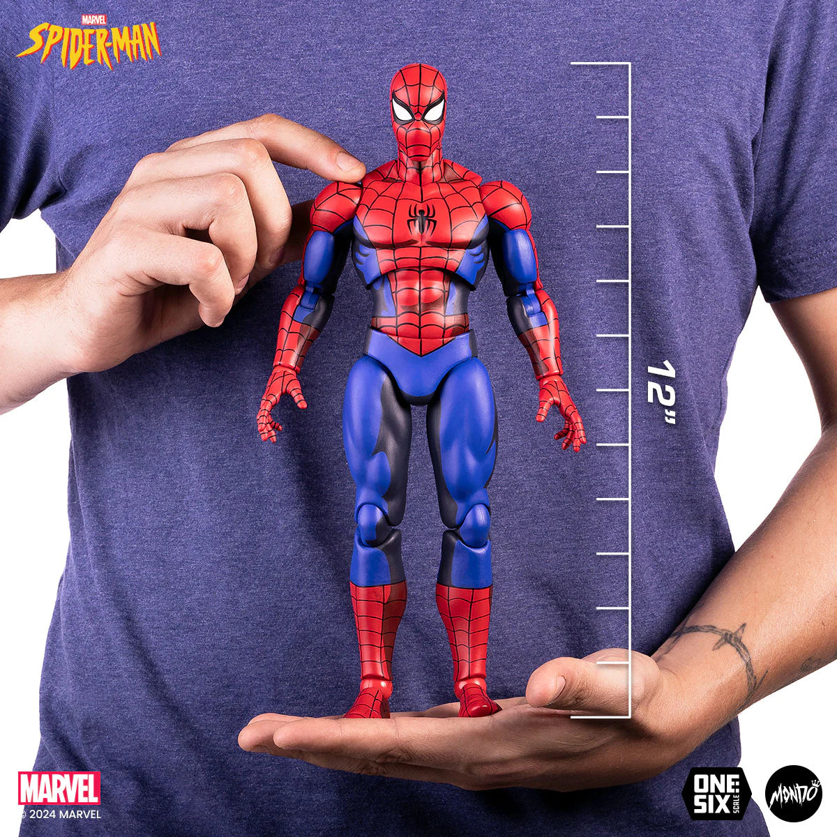Spider-Man: The Animated Series Spider-Man 1:6 Scale Action Figure