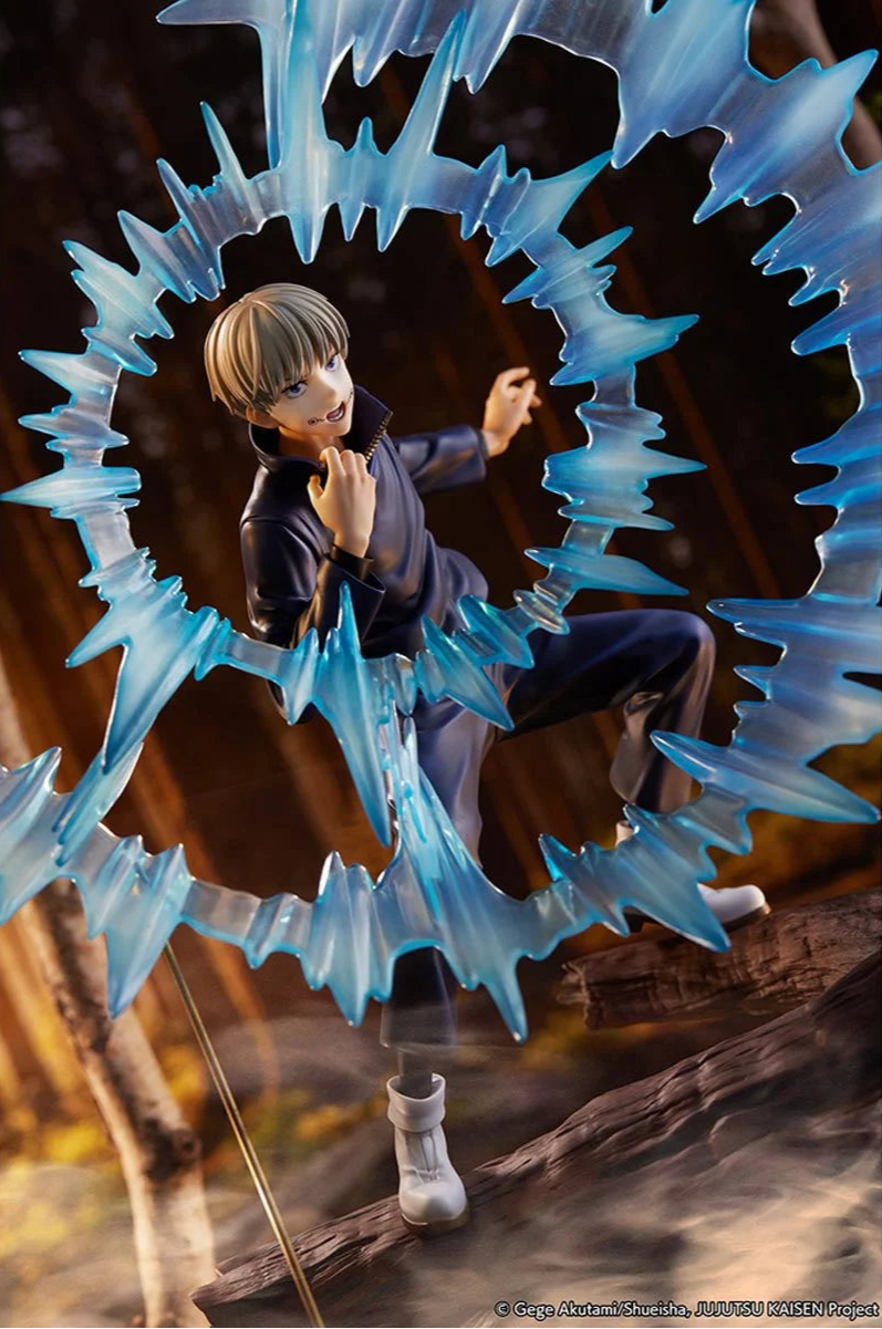 Toge Shibuya with a blue energy effect in a dynamic pose